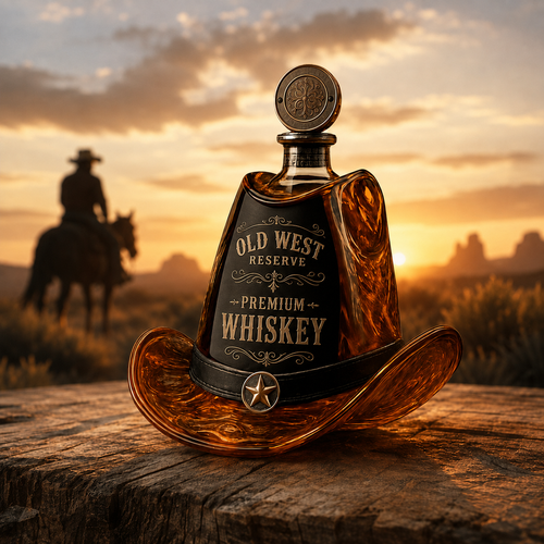 Walker Texas Ranger Decanter Whiskey Bottle