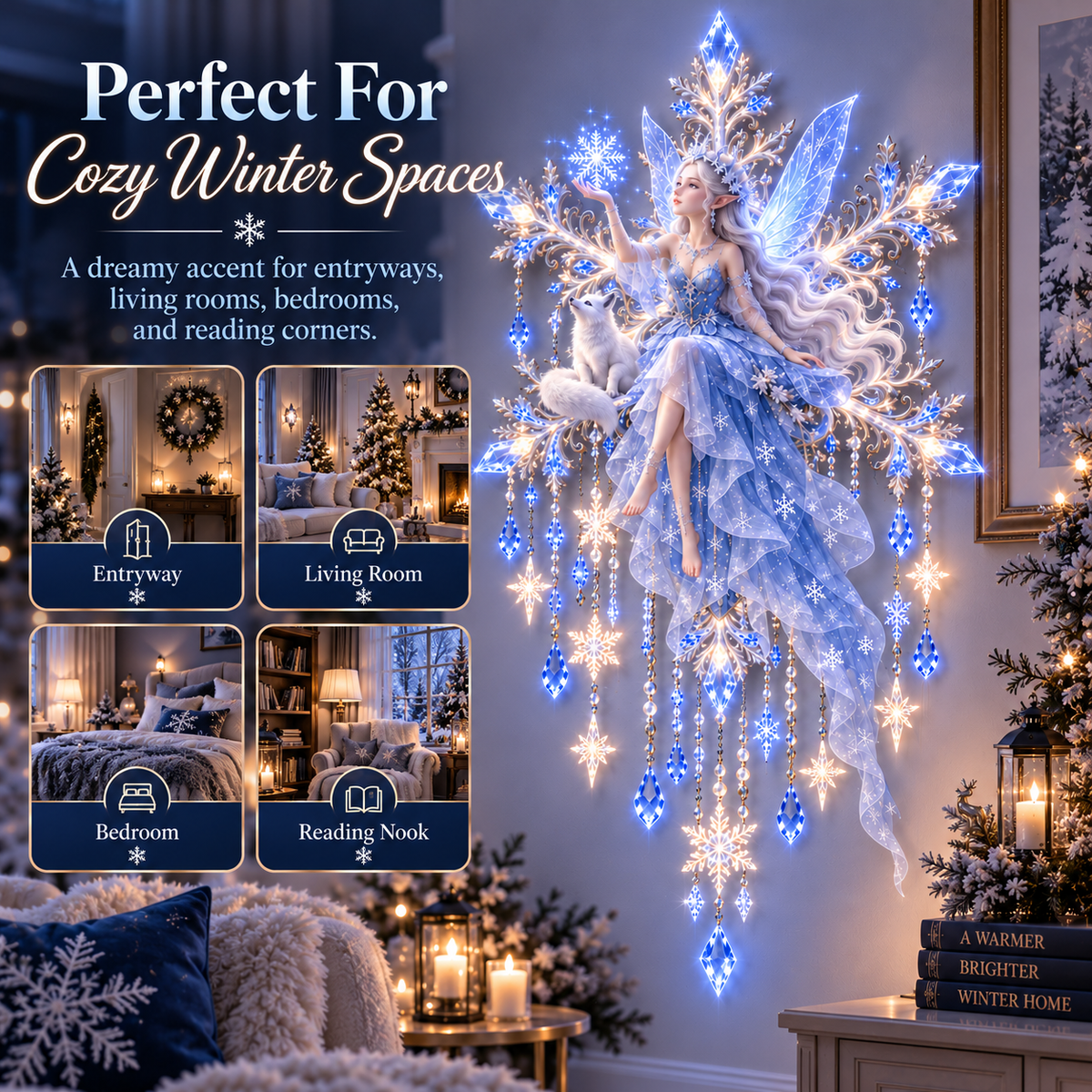 ❄️Ice Snow Elf Starfall Wall Light