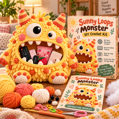 👾Clutter Munchers Hungry Monster DIY Crochet Storage Buddies 🧶
