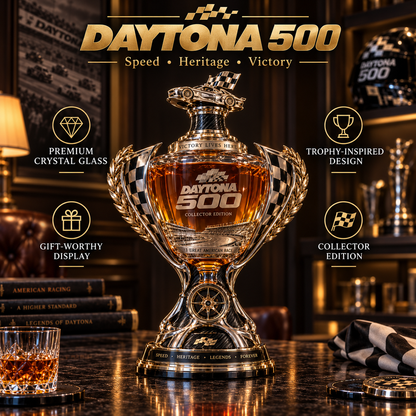 🏆 Daytona 500 Racing Legacy Trophy Whiskey Decanter – Collector’s Edition