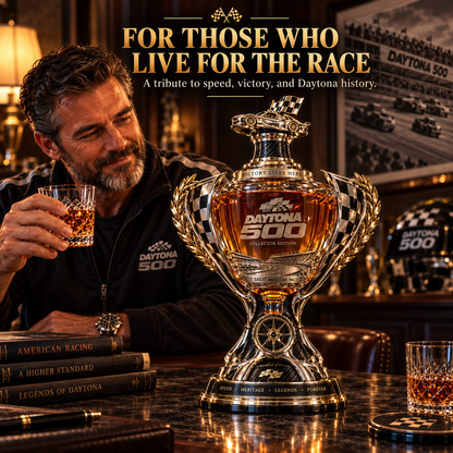 🏆 Daytona 500 Racing Legacy Trophy Whiskey Decanter – Collector’s Edition