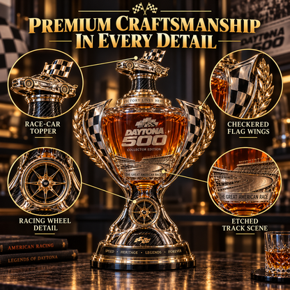 🏆 Daytona 500 Racing Legacy Trophy Whiskey Decanter – Collector’s Edition