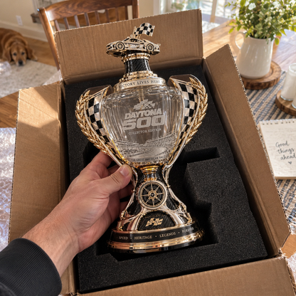 🏆 Daytona 500 Racing Legacy Trophy Whiskey Decanter – Collector’s Edition