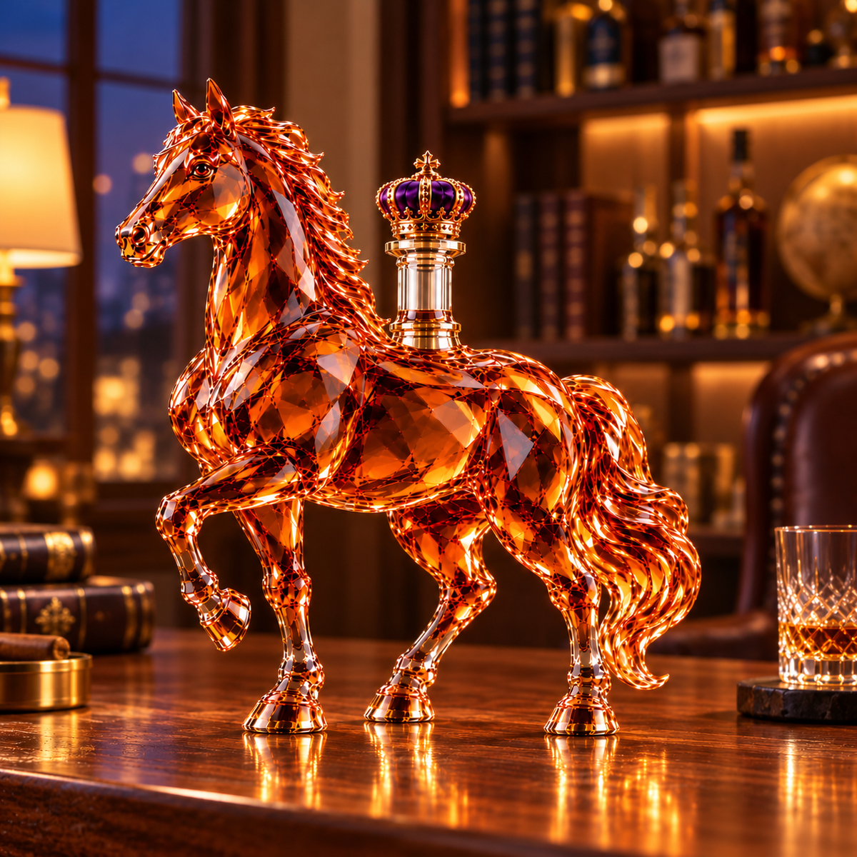 👑 Wild Horse Reserve Whiskey Bottle