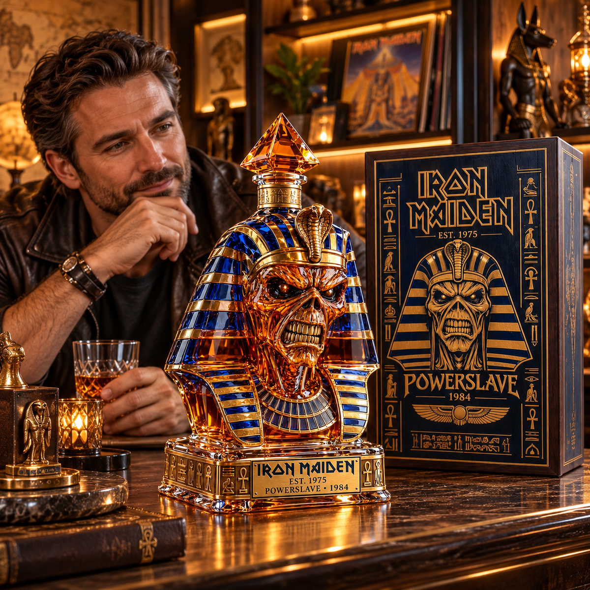 Powerslave Pharaoh Whiskey Decanter