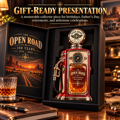 ⛽ The Open Road 1926–2026 Centennial Gas Pump Whiskey Decanter