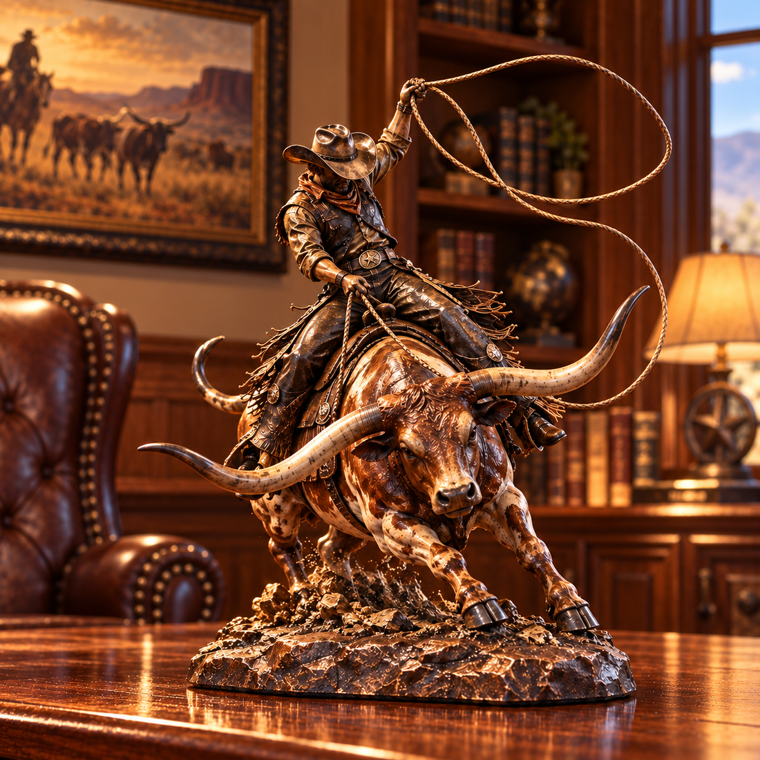 Lighted Christmas deer duo in a festive entryway