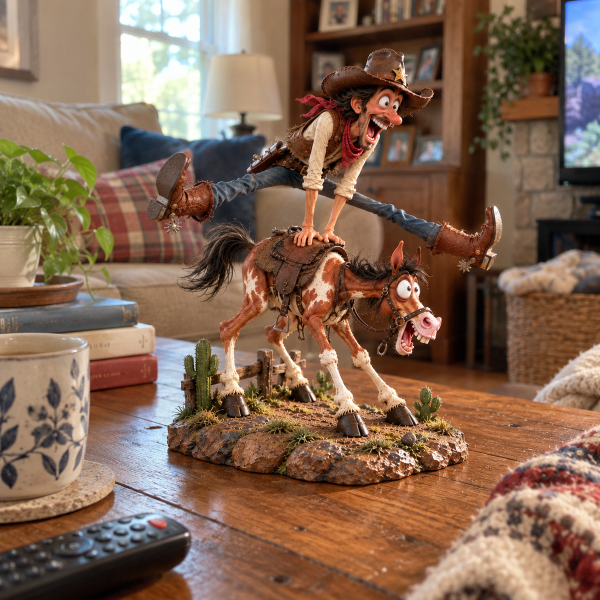 🤠Hold My Hat! – Fun Wild West Figurine