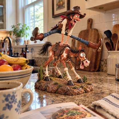 🤠Hold My Hat! – Fun Wild West Figurine