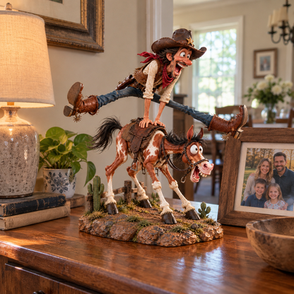 🤠Hold My Hat! – Fun Wild West Figurine