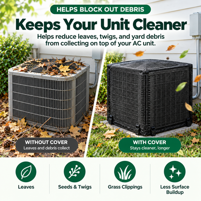 ❄️🍂 Heavy-Duty Mesh AC Cover – All-Season Outdoor Protection