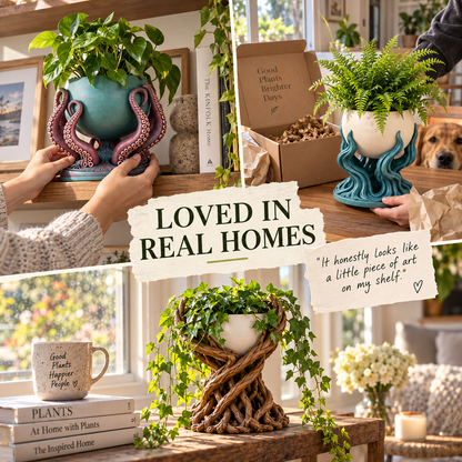 🏡Last Day 60% OFF - 🌿✨ Enchanted Forest & Ocean Planters – 8 Whimsical Designs for Succulents, Home & Garden Decor 🐙