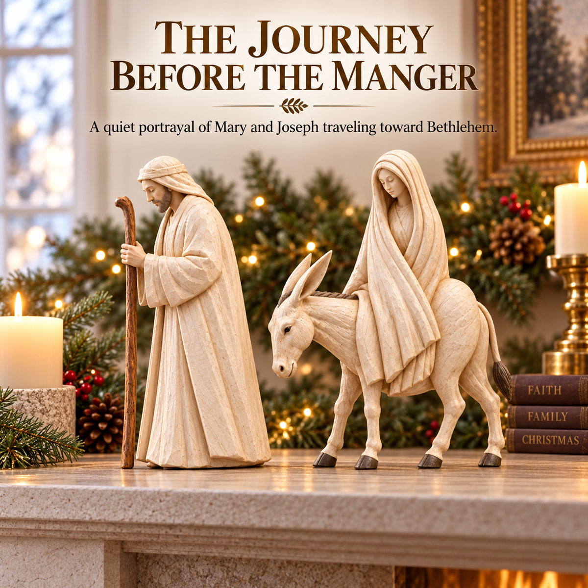 ✨ Journey to Bethlehem Nativity Figurine Set