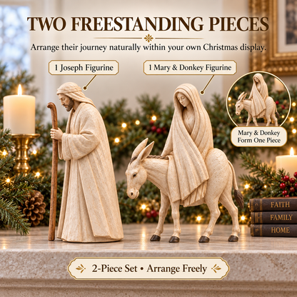 ✨ Journey to Bethlehem Nativity Figurine Set