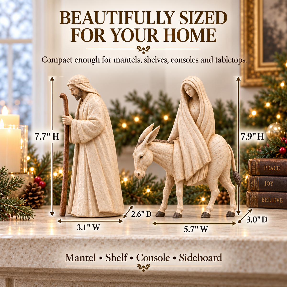 ✨ Journey to Bethlehem Nativity Figurine Set
