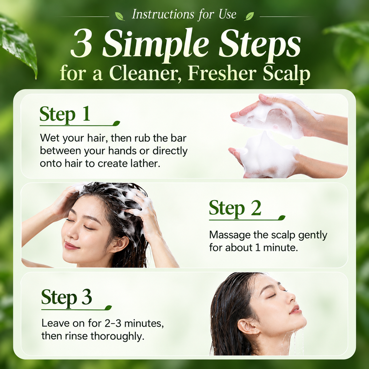 How to use herbal shampoo bar