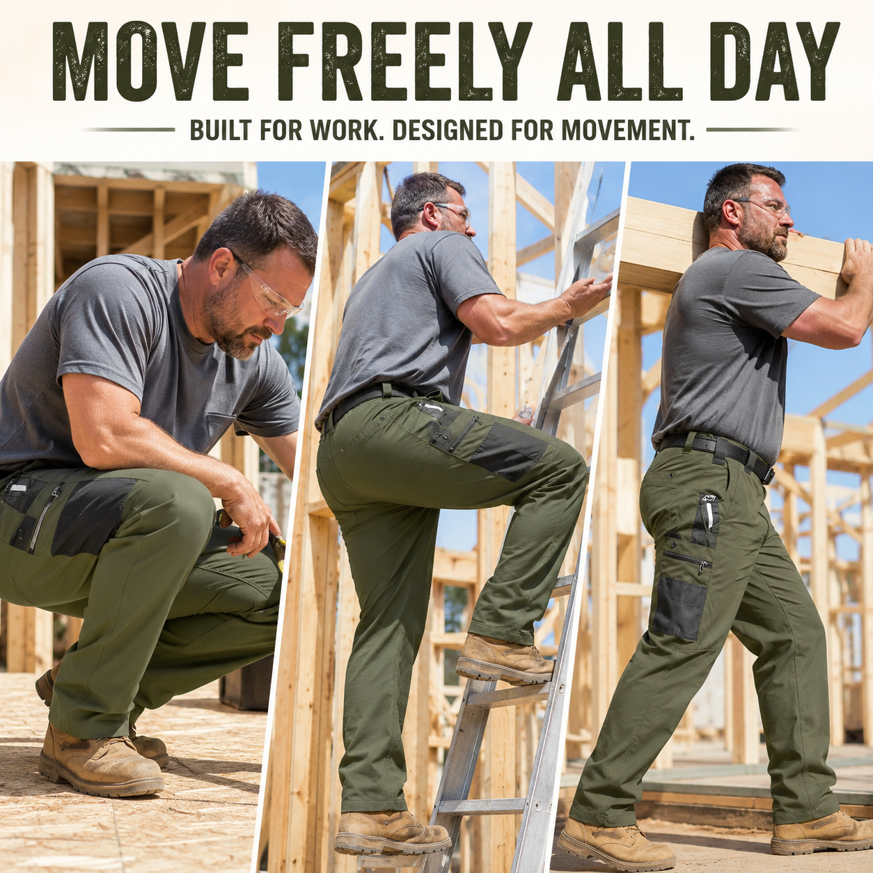 🔥 20,000+ Sold | Men’s Tactical Work Pants – Better Than Jeans for Work 💪