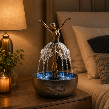 🎁Elegant Ballerina Waterfall Fountain Lamp