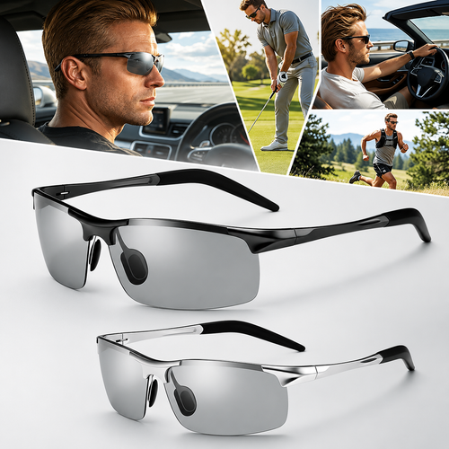 🕶️🚗 2026 Day & Night Photochromic Polarized Sunglasses with Anti-Glare Polarized Lenses