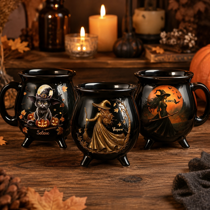 🔥Halloween Early Bird Sale🎃Custom  Witch Cauldron Mug — The Ultimate Halloween Brew! 🔮💀☕️