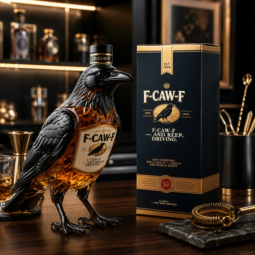 💥The F-CAW-F whisky Bottle — For Those Who Laugh at Life and Give Zero F*cks!