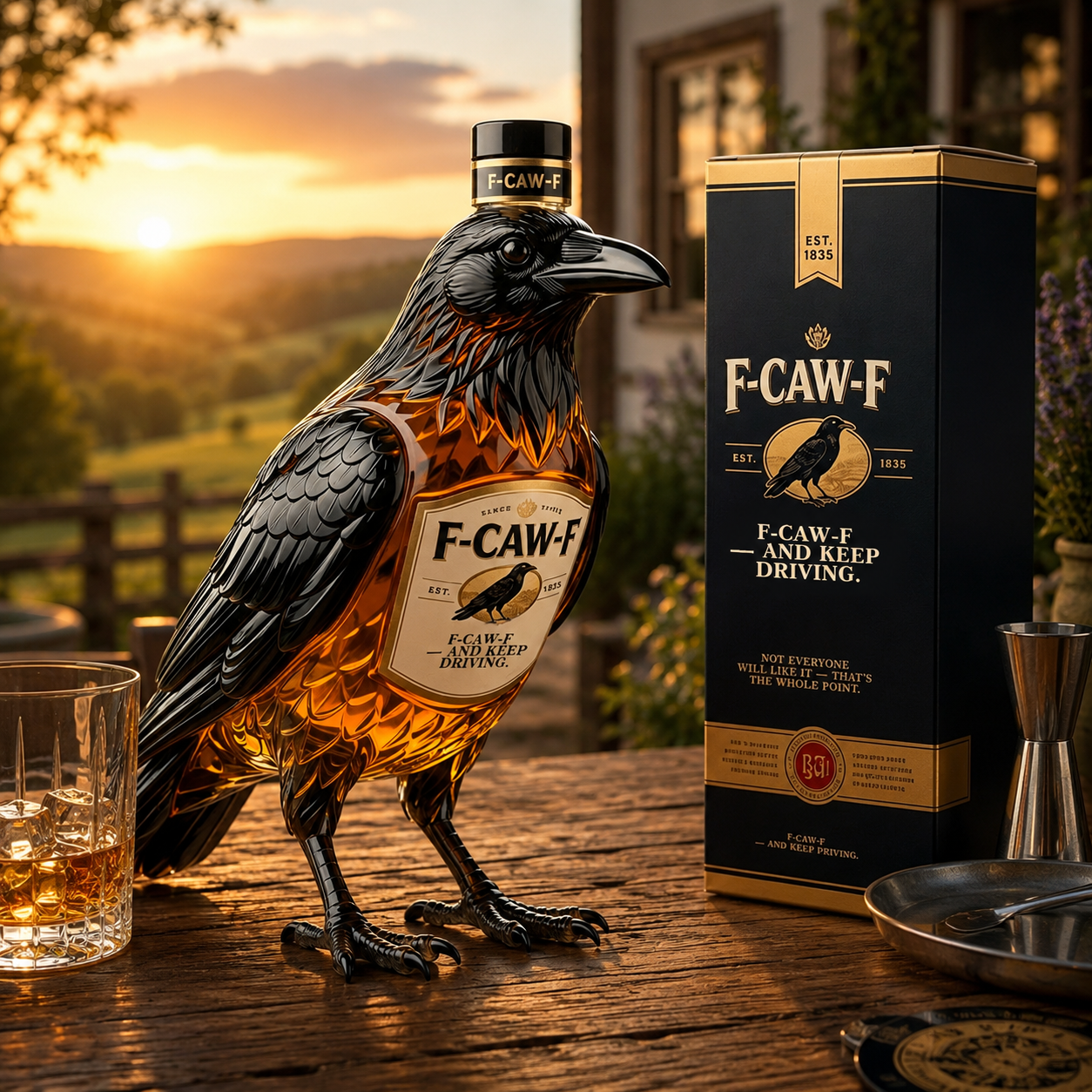 💥The F-CAW-F whisky Bottle — For Those Who Laugh at Life and Give Zero F*cks!