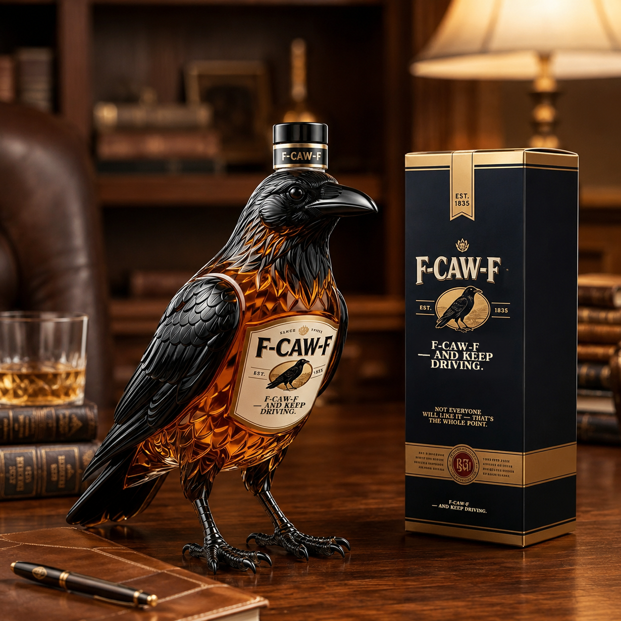 💥The F-CAW-F whisky Bottle — For Those Who Laugh at Life and Give Zero F*cks!