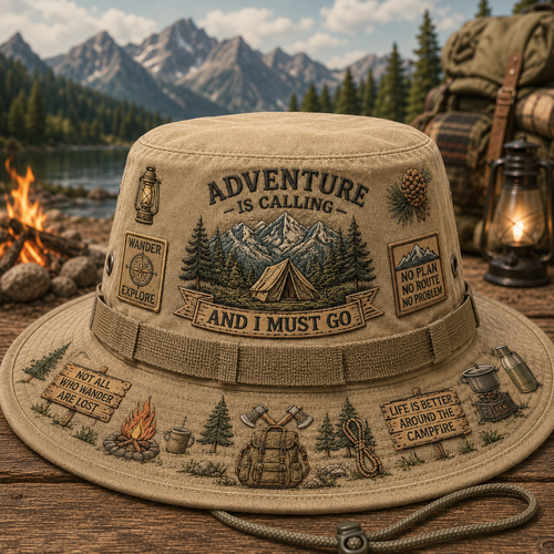 🇺🇸 Last Day Promo: 49% OFF🌲Adventure Is a Way of Life Boonie Hat