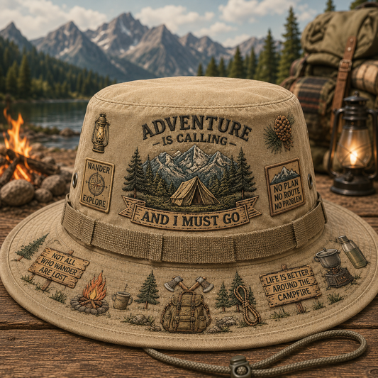 🇺🇸 Last Day Promo: 49% OFF🌲Adventure Is a Way of Life Boonie Hat