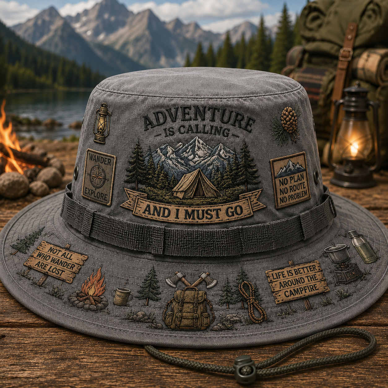 🇺🇸 Last Day Promo: 49% OFF🌲Adventure Is a Way of Life Boonie Hat