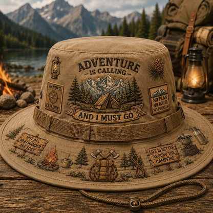 🇺🇸 Last Day Promo: 49% OFF🌲Adventure Is a Way of Life Boonie Hat