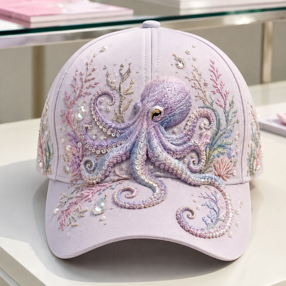 🔥 Last Day 69% OFF – 🌊🧢 3D Ocean Creatures Embroidery Cap (📦Buy 2 Free Shipping)