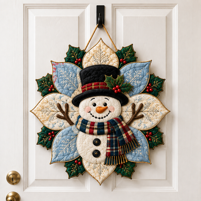 🎄 Christmas Santa & Poinsettia Quilted Table Collection