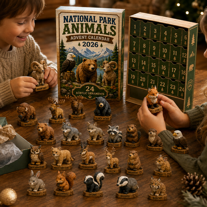 🎄🦬 2026 National Park Wildlife Advent Calendar – 24 Days of Animal Surprises