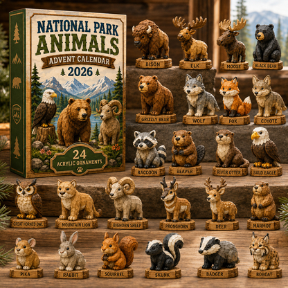 🎄🦬 2026 National Park Wildlife Advent Calendar – 24 Days of Animal Surprises