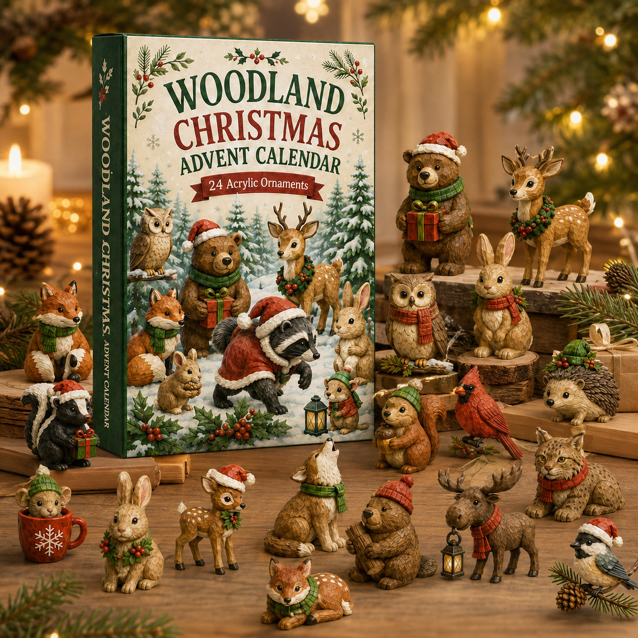 🎄🦊 2026 Woodland Christmas Advent Calendar – 24 Days of Cozy Forest Animal Surprises