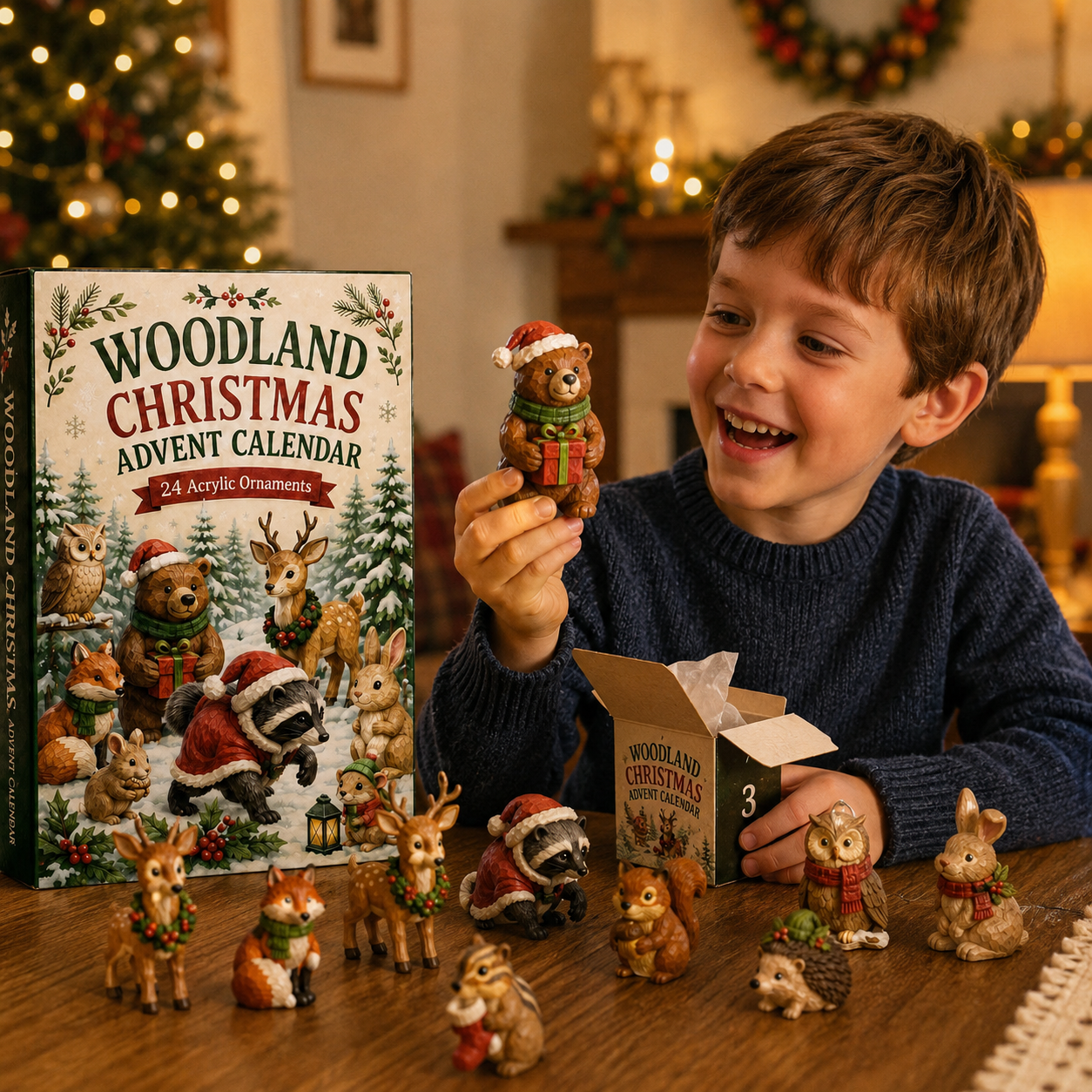 🎄🦊 2026 Woodland Christmas Advent Calendar – 24 Days of Cozy Forest Animal Surprises