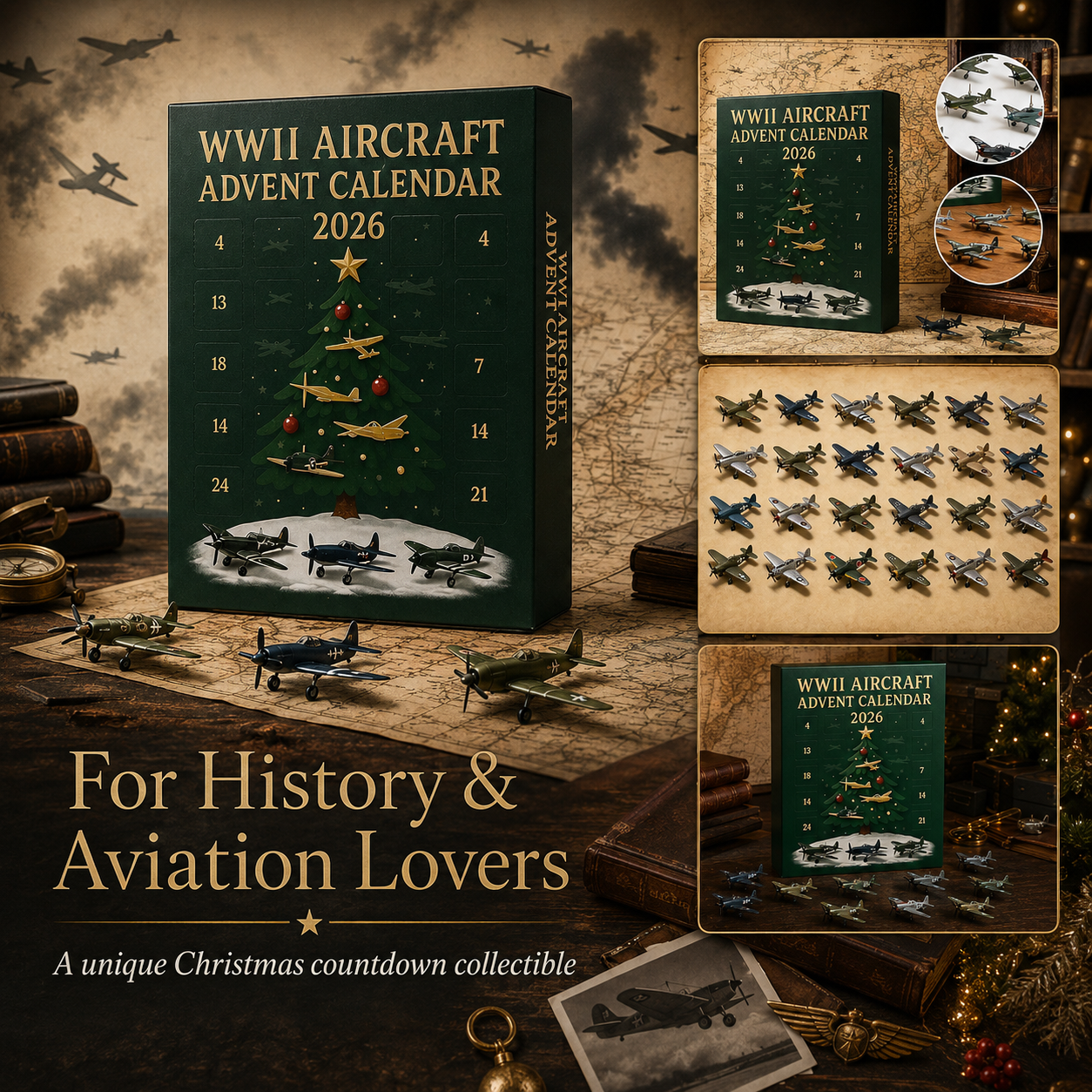 Opening a miniature aircraft from the Advent Calendar