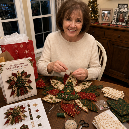 🎄💕Beginner-Friendly Oversized Christmas Character Quilted Door Hanger Sewing Kit | Complete Kit with All Tools & Step-by-Step Guide Included
