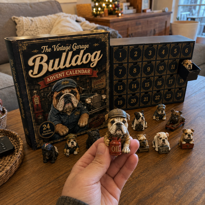 🔥49% Off Last Day -🔧 Vintage Garage Bulldog Advent Calendar 2026 – 24 Days of Classic Bulldog Garage Surprises