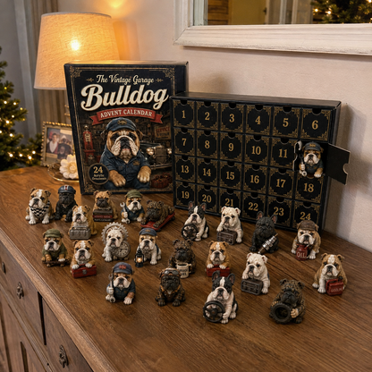 🔥49% Off Last Day -🔧 Vintage Garage Bulldog Advent Calendar 2026 – 24 Days of Classic Bulldog Garage Surprises