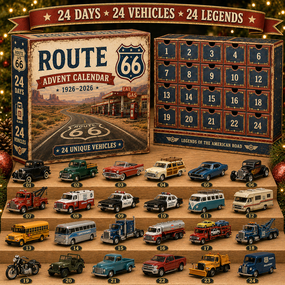 24 classic vehicles collection