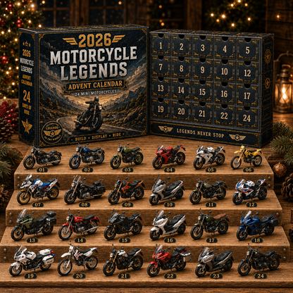 🏍2026 Motorcycle Legends Advent Calendar – 24 Days, 24 Mini Motorcycles, 24 Legendary Rides