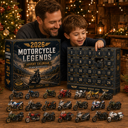 🏍2026 Motorcycle Legends Advent Calendar – 24 Days, 24 Mini Motorcycles, 24 Legendary Rides