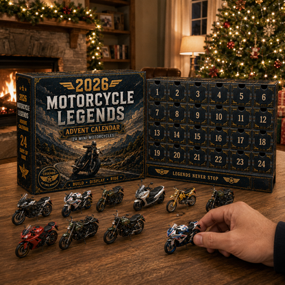 🏍2026 Motorcycle Legends Advent Calendar – 24 Days, 24 Mini Motorcycles, 24 Legendary Rides