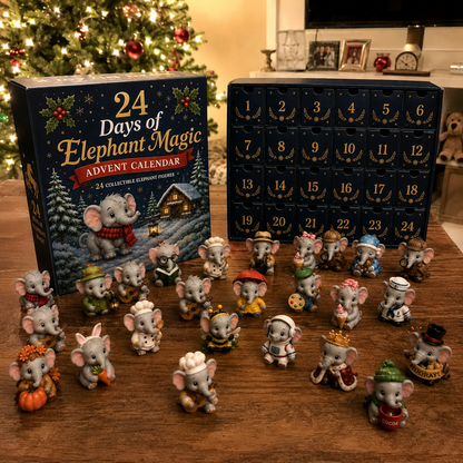 🐘 24 Days of Elephant Magic™ Advent Calendar – 24 Collectible Christmas Elephant Surprises