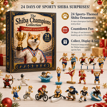 🐕🏆 Shiba Champions Sports Advent Calendar 2026 – 24 Days of Athletic Shiba Surprises 🎄✨
