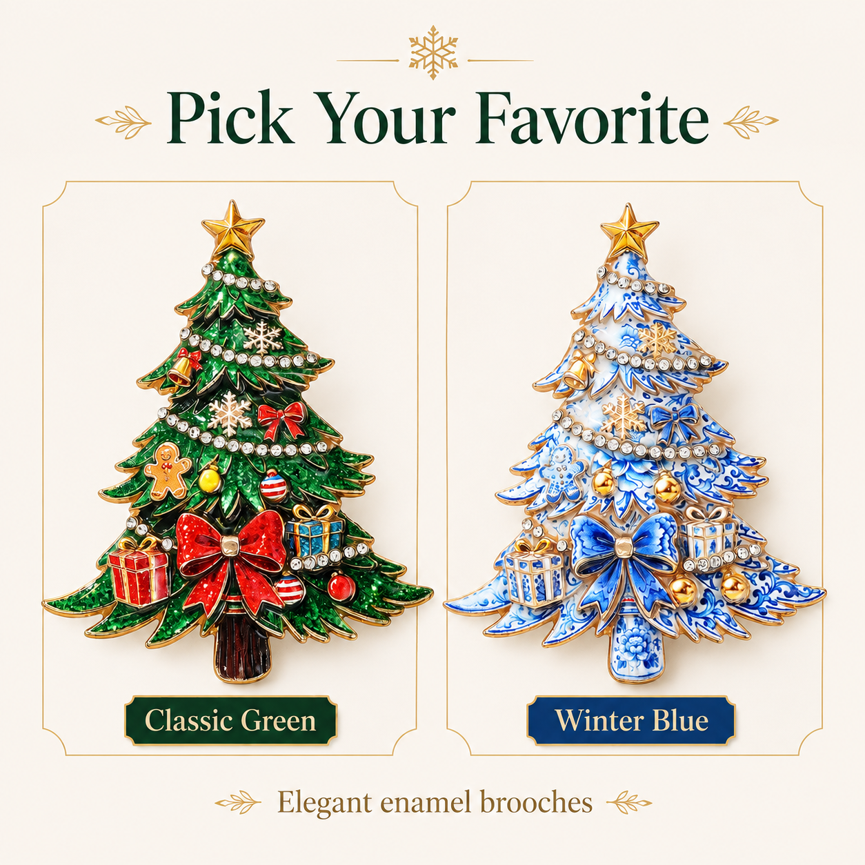 🎄2026 Limited Edition-Yuletide Evergreen Artisan brooch