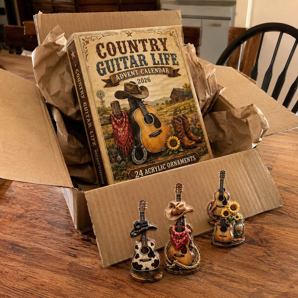 Customer displaying Country Guitar Life Advent Calendar