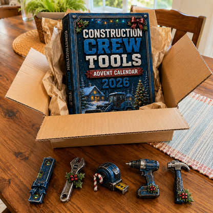 🎁Construction Crew Tools Advent Calendar 2026 - 24-Day Festive Countdown
